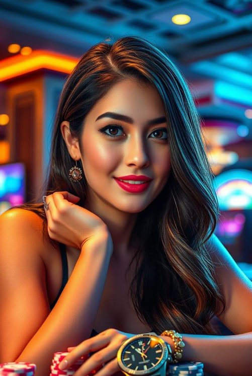 Antarmuka permainan Lucky Twins di platform america toto dengan dealer nyata dan multi-kamera